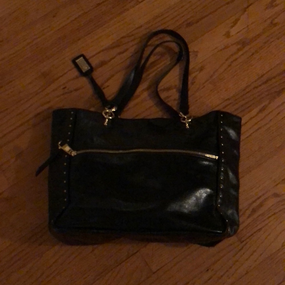 Badgley Mishka black leather bag